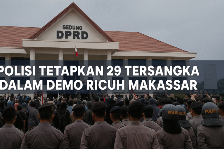 Polisi tetapkan 29 tersangka dalam demo ricuh Makassar di depan Gedung DPRD