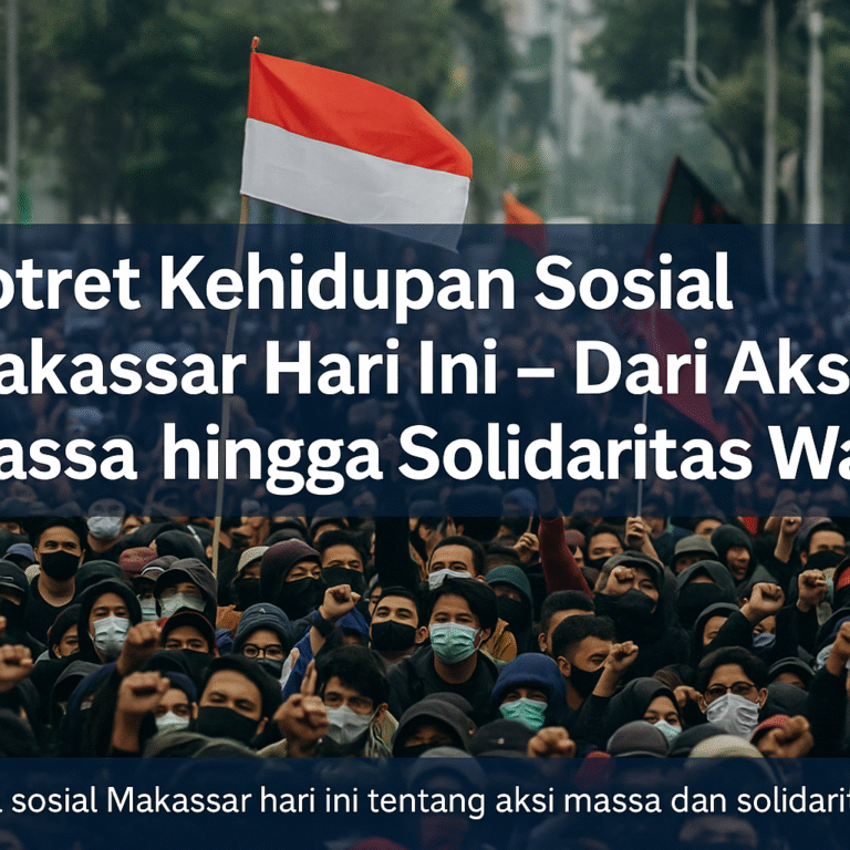 Potret Kehidupan Sosial Makassar Hari Ini – Dari Aksi Massa hingga Solidaritas Warga
